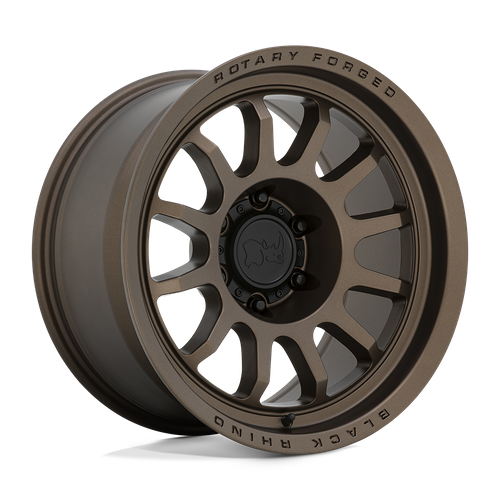 Set of 4: Black Rhino Rapid Wheel, 18x9.0 +12 Offset 6x139.7, Matte Bronze - 1890RPD126140Z12