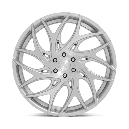 Set of 4: DUB S261 G.O.A.T. Wheel, 20x9.0 +35 Offset 5x120, Silver Brushed Face - S261209021+35