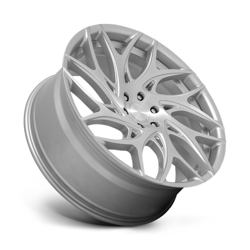 Set of 4: DUB S261 G.O.A.T. Wheel, 20x9.0 +35 Offset 5x120, Silver Brushed Face - S261209021+35