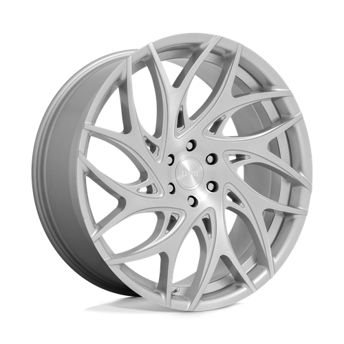 Set of 4: DUB S261 G.O.A.T. Wheel, 20x9.0 +35 Offset 5x120, Silver Brushed Face - S261209021+35