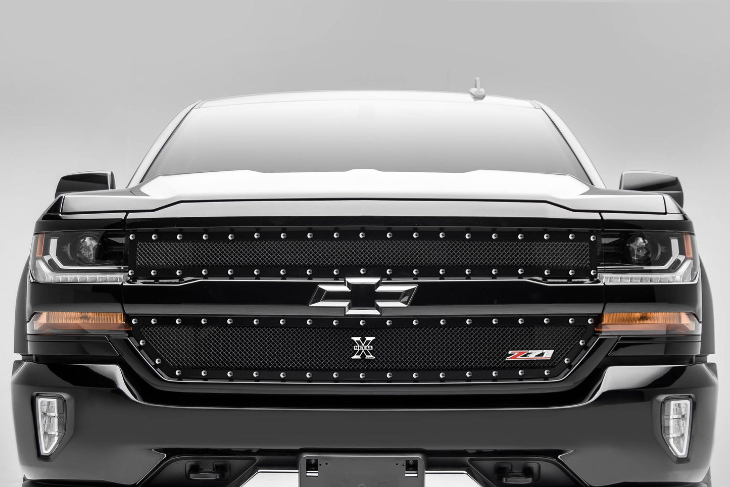 X-Metal Grille, Black, Mild Steel, 2 Pc, Insert - 6711241