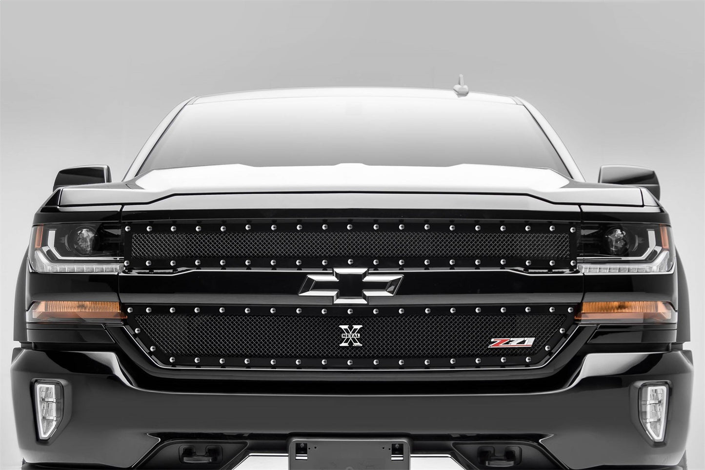 X-Metal Grille, Black, Mild Steel, 2 Pc, Insert - 6711241