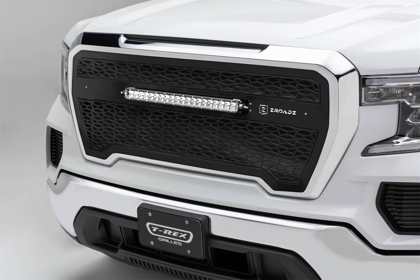 ZROADZ Series LED Light Grille; Black; Mild Steel; 1 pc.; Insert; - Z312281