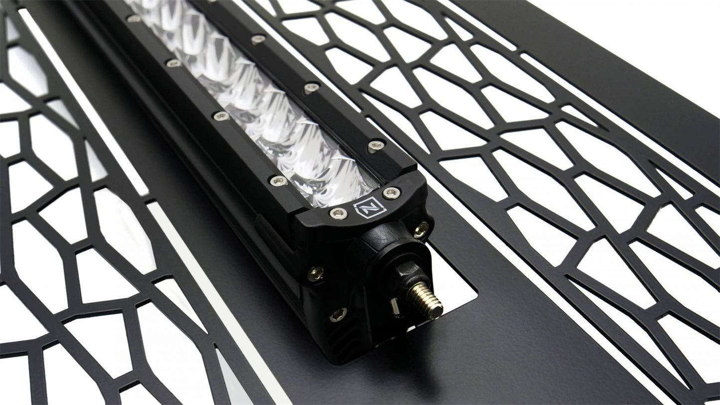 ZROADZ Series LED Light Grille; Black; Mild Steel; 1 pc.; Insert; - Z312281