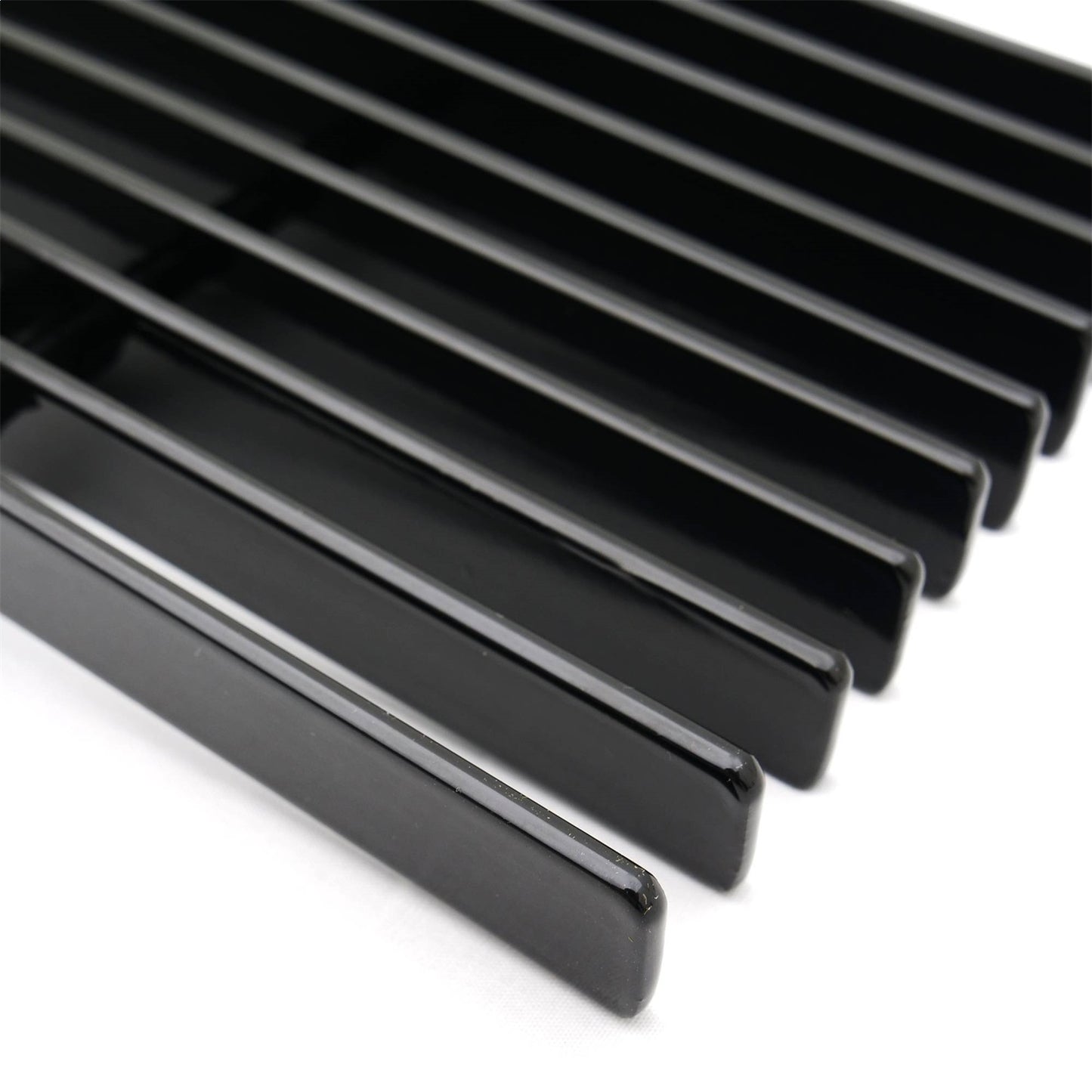 Billet Series Bumper Grille; Horizontal; Aluminum; Black; 1 Pc; Insert; - 25573B