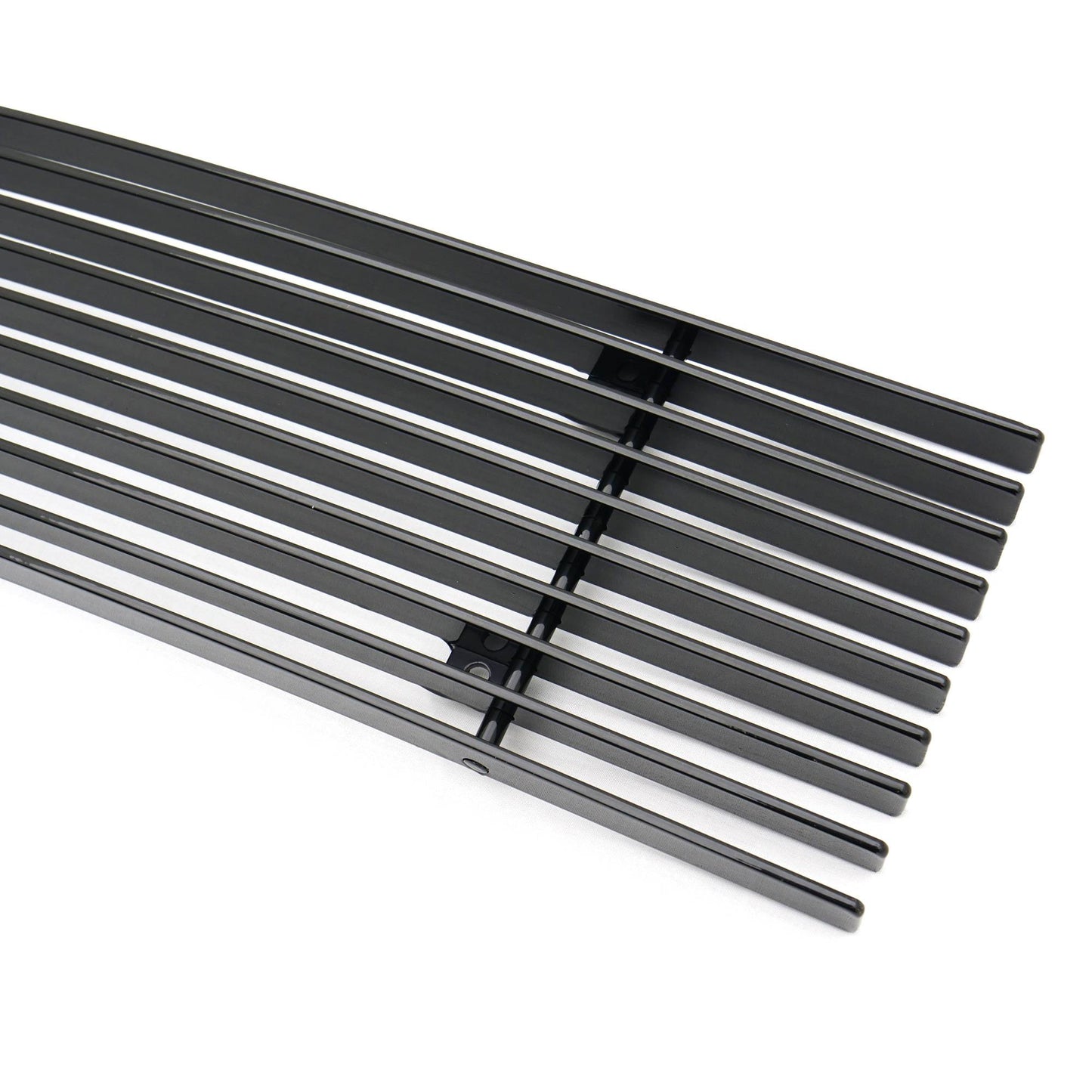 Billet Series Bumper Grille; Horizontal; Aluminum; Black; 1 Pc; Insert; - 25573B