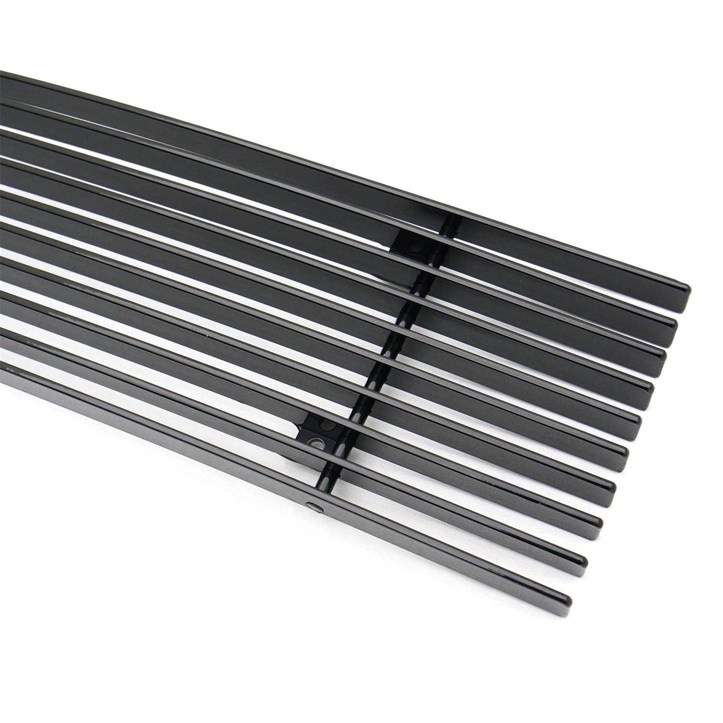 Billet Series Bumper Grille; Horizontal; Aluminum; Black; 1 Pc; Insert; - 25573B