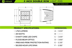 Stealth Laser Torch Series Bumper Grille - 7325711-BR