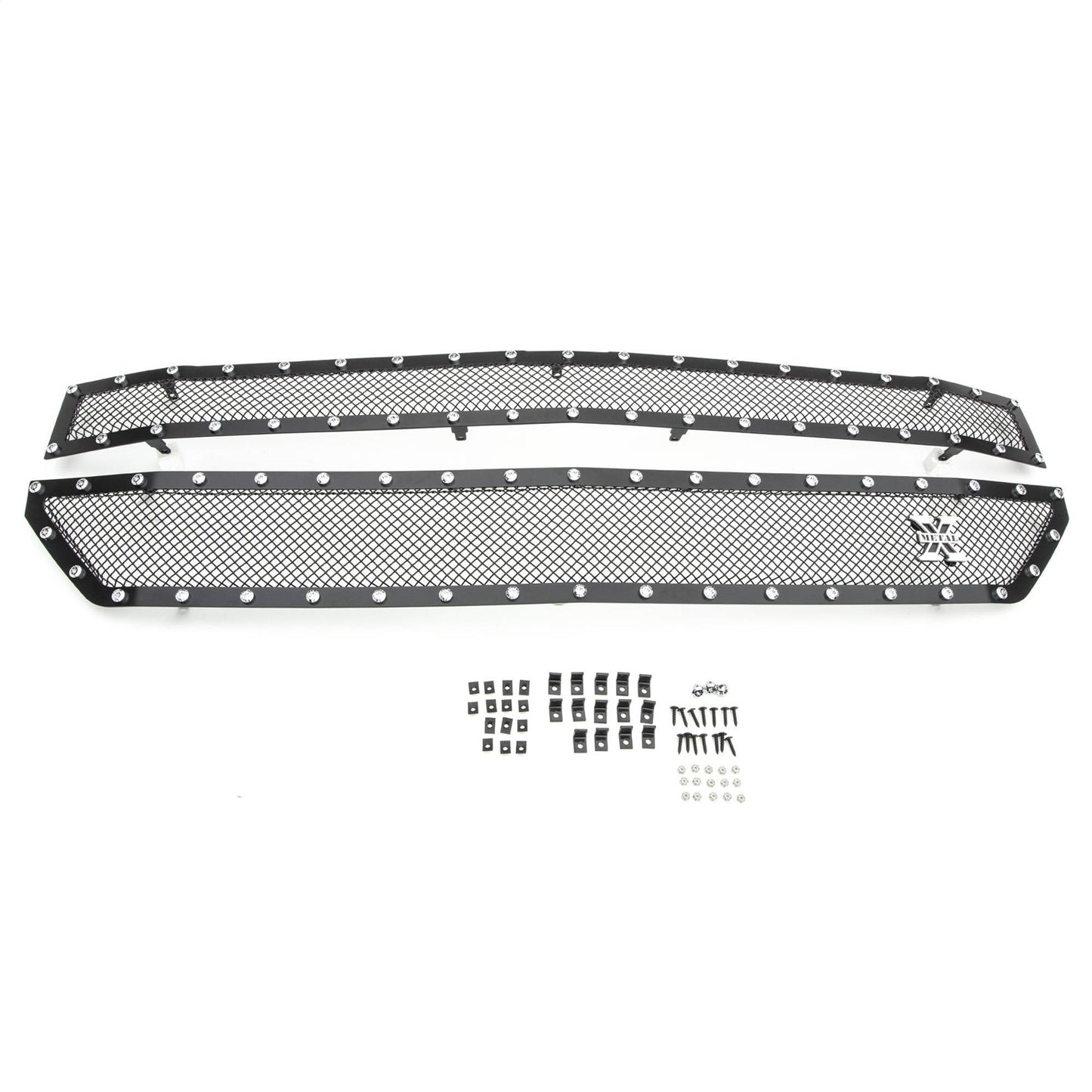 X-Metal Grille, Black, Mild Steel, 2 Pc, Insert - 6711241