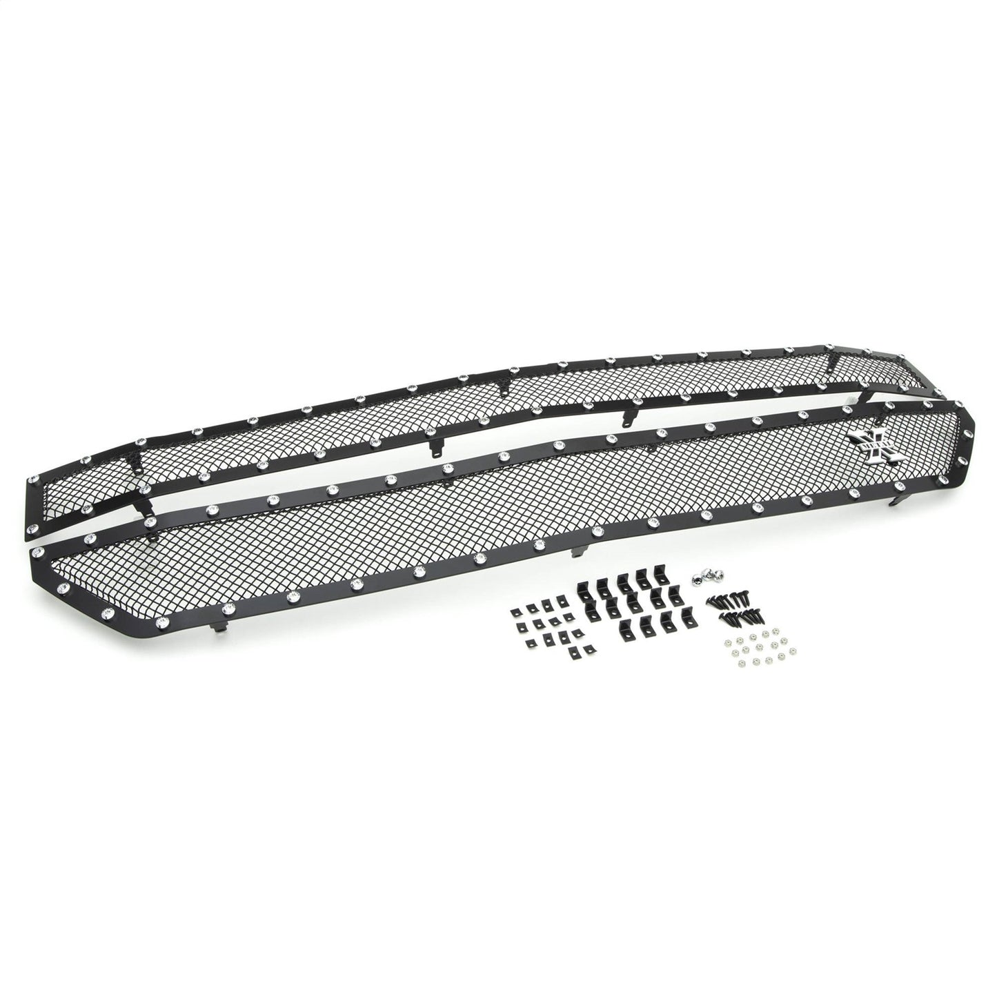 X-Metal Grille, Black, Mild Steel, 2 Pc, Insert - 6711241