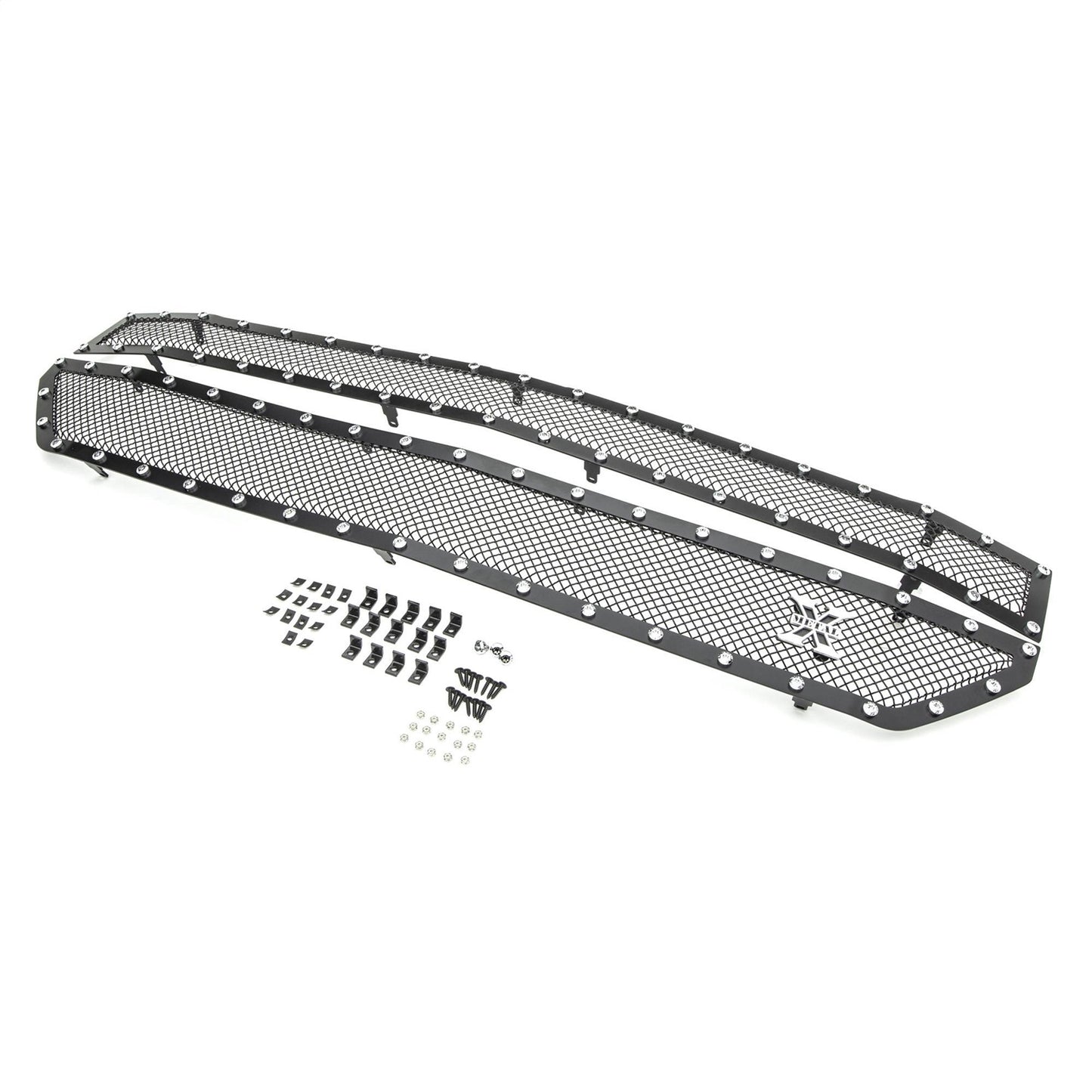 X-Metal Grille, Black, Mild Steel, 2 Pc, Insert - 6711241