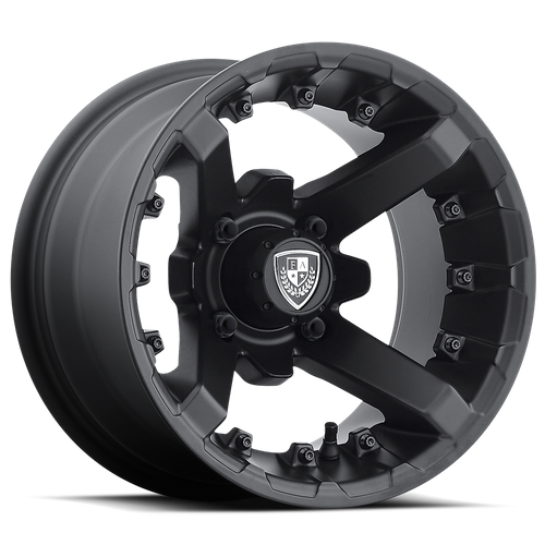 Set of 4: Fairway Alloys Fa138 Battle Wheel, 12x7.0 -47 Offset 4x101.6, Matte Black - FA-138-M