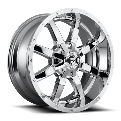 Set of 4: Fuel D536 Maverick Wheel, 20x10.0 -18 Offset 5x114.3/5x127, Chrome Plated - D53620002647