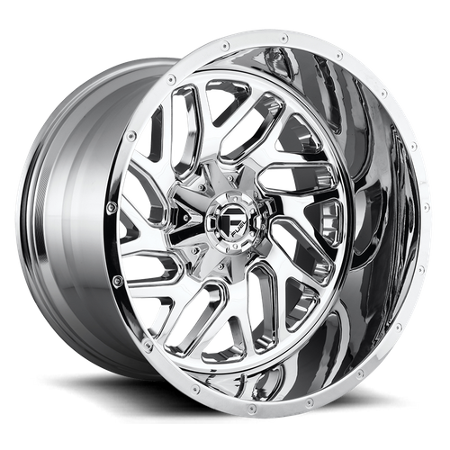 Set of 4: Fuel D609 Triton Wheel, 22x10.0 -19 Offset 6x135/6x139.7, Chrome Plated - D60922009846