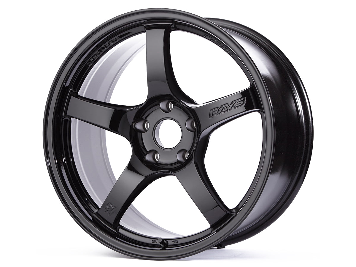 Gram Lights 57CR 18x9.5 +38 5x114.3 Gloss Black Wheel - WGCRX38EGX