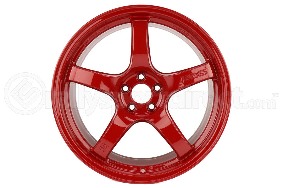 Set of 4: Gram Lights 57CR 18x9.5 +38 5x114.3 Milano Red Wheel - WGCRX38EMRP