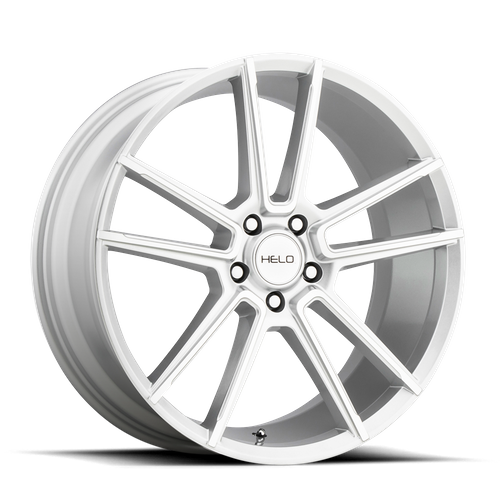 Set of 4: Helo He911 Wheel, 20x8.5 +40 Offset 5x112, Silver Machined - HE91128557440