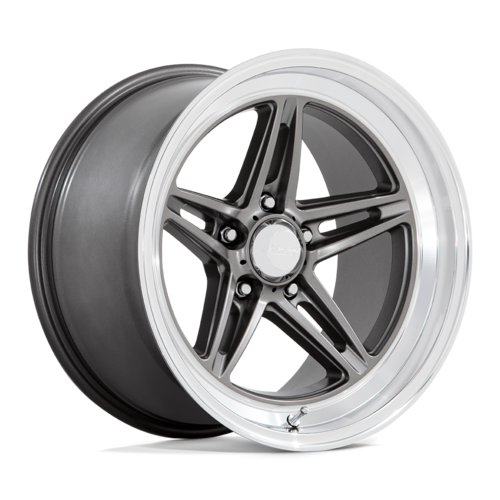 Set of 4: American Racing Vn514 Groove Wheel, 18x10.0 +0 Offset 5x127, Anthracite With Diamond Cut Lip - VN514AD18105000