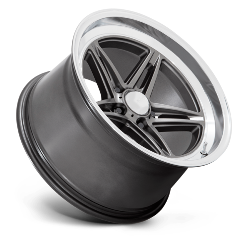 Set of 4: American Racing Vn514 Groove Wheel, 18x10.0 +0 Offset 5x120.65, Anthracite With Diamond Cut Lip - VN514AD18103400