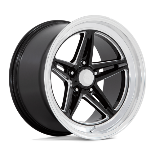 Set of 4: American Racing Vn514 Groove Wheel, 18x10.0 +0 Offset 5x114.3, Gloss Black Milled With Diamond Cut Lip - VN514BE18101200