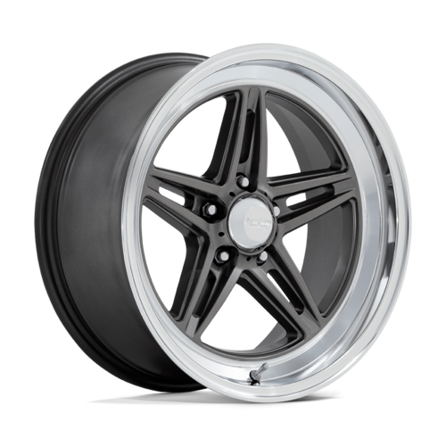 Set of 4: American Racing Vn514 Groove Wheel, 18x10.0 +12 Offset 5x127, Anthracite With Diamond Cut Lip - VN514AD18105012
