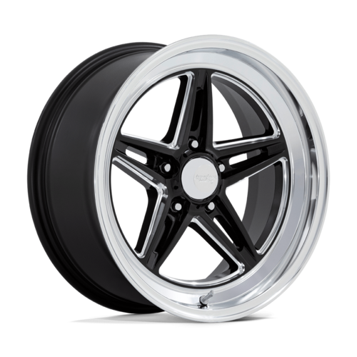 Set of 4: American Racing Vn514 Groove Wheel, 18x10.0 +12 Offset 5x114.3, Gloss Black Milled With Diamond Cut Lip - VN514BE18101212