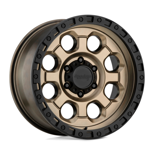 American Racing Ar201 Wheel, 18x9.0 +40 Offset 5x150, Matte Bronze Black Lip - AR20189058640