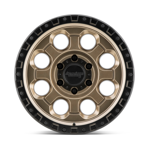 American Racing Ar201 Wheel, 18x9.0 +40 Offset 5x150, Matte Bronze Black Lip - AR20189058640