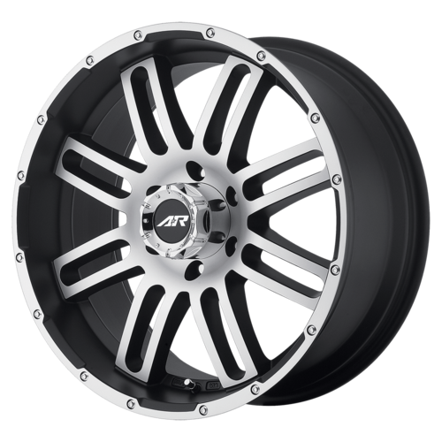 Set of 4: American Racing Ar901 Wheel, 17x8.5 +20 Offset 5x139.7, Satin Black Machined - AR90178555520