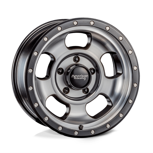Set of 4: American Racing Ar969 Ansen Offroad Wheel, 18x9.0 +0 Offset 5x127, Satin Black Machined - AR96989050500