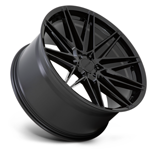 Set of 4: Beyern Damon Wheel, 18x9.5 +35 Offset 5x120, Gloss Black - 1895DMN355120B74
