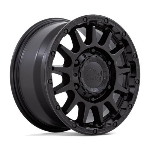 Set of 4: Black Rhino Sequoia Wheel, 16x8.0 +60 Offset 6x180, Matte Black - BR003MX16806C60