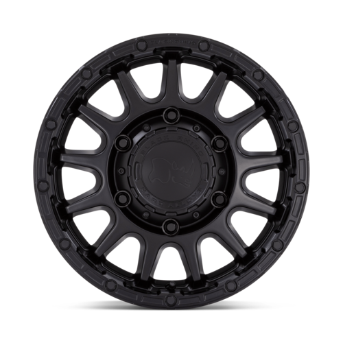 Set of 4: Black Rhino Sequoia Wheel, 16x8.0 +60 Offset 6x180, Matte Black - BR003MX16806C60