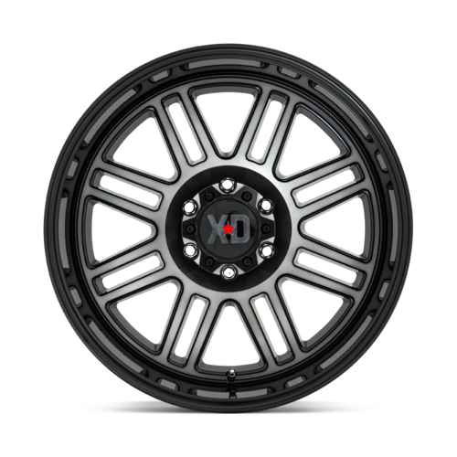 Set of 4: XD Xd850 Cage Wheel, 20x9.0 +0 Offset 6x139.7, Gloss Black With Gray Tint - XD85029068400