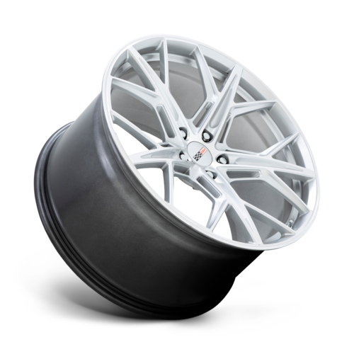 Set of 4: Cray Hammerhead Wheel, 20x9.0 +38 Offset 5x120, Gloss Silver W/ Mirror Cut Face - 2090HMH385120S67