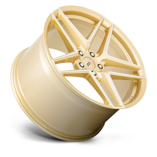 Set of 4: Cray Panthera Wheel, 20x9.0 +38 Offset 5x120, Gloss Gold With Mirror Face - 2090PTA385120L67