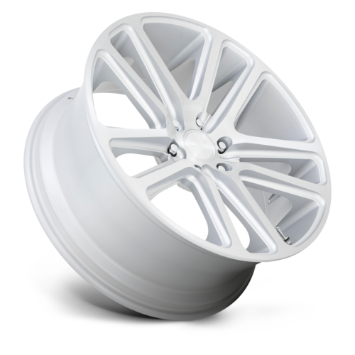 DUB S257 Flex Wheel, 22x9.5 +0 Offset 5x115, Gloss Silver Brushed Face - S257229590+20