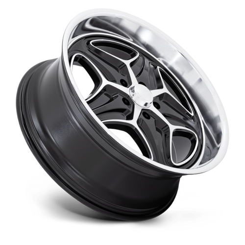 Set of 4: Foose F171 Merlot Wheel, 22x10.5 +6 Offset 5x127, Gloss Black Machined - F17122057360