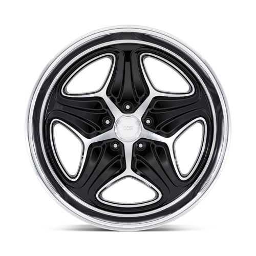 Set of 4: Foose F171 Merlot Wheel, 22x10.5 +6 Offset 5x127, Gloss Black Machined - F17122057360