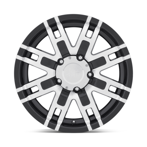 Set of 4: Helo He835 Wheel, 22x9.5 +18 Offset 6x139.7, Gloss Black Machined - HE83522968318