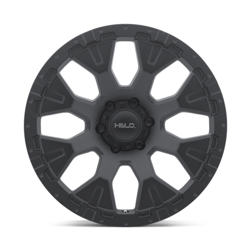 Set of 4: Helo He878 Wheel, 17x9.0 -12 Offset 8x165.1, Satin Black - HE87879080712N