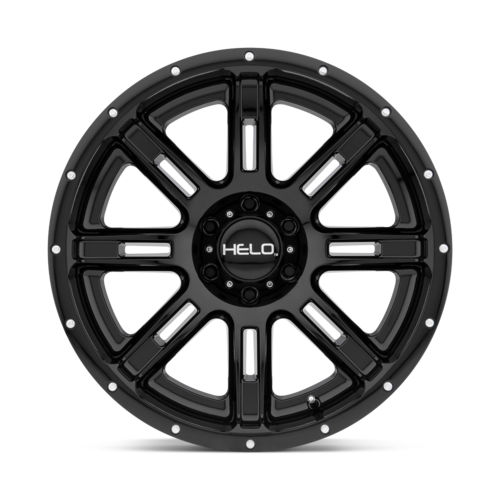 Set of 4: Helo He900 Wheel, 18x9.0 +0 Offset 5x139.7, Gloss Black - HE90089085300