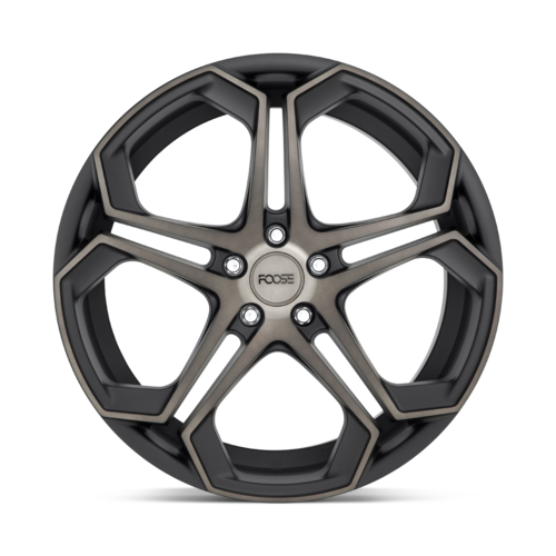 Set of 4: Foose F168 Impala Wheel, 20x9.0 +38 Offset 5x108, Matte Machined Double Dark Tint - F168209031+38