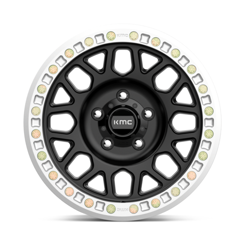 KMC Km234 Grenade Desert Beadlock Wheel, 20x9.0 -12 Offset 8x165.1, Satin Black - KM23429080712N