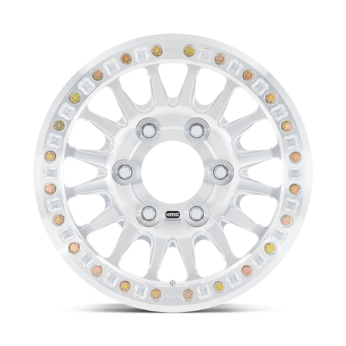 KMC Km445 Impact Forged Beadlock Wheel, 17x9.0 -12 Offset 6x165.1, Raw Machined - KM445DX17909112N