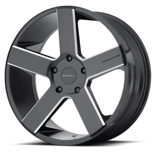 KMC Km690 Mc 5 Wheel, 26x9.5 +30 Offset 6x139.7, Satin Black Black With Milled Spokes - KM69026968930