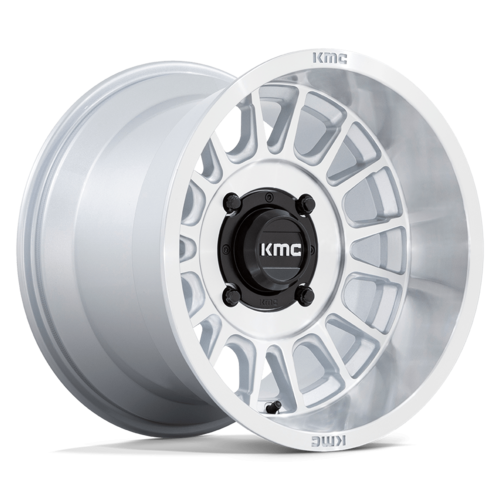 KMC Ks138 Impact Utv Wheel, 15x10.0 +0 Offset 4x137, Silver With Machined Face - KS138SD15104800