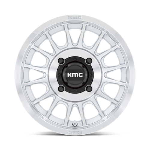 KMC Ks138 Impact Utv Wheel, 15x7.0 +10 Offset 4x137, Silver With Machined Face - KS138SD15704810