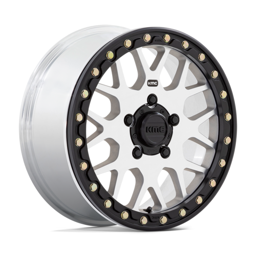 KMC Ks235 Grenade Beadlock Wheel, 15x6.0 +38 Offset 5x114.3, Machined - KS23556012538