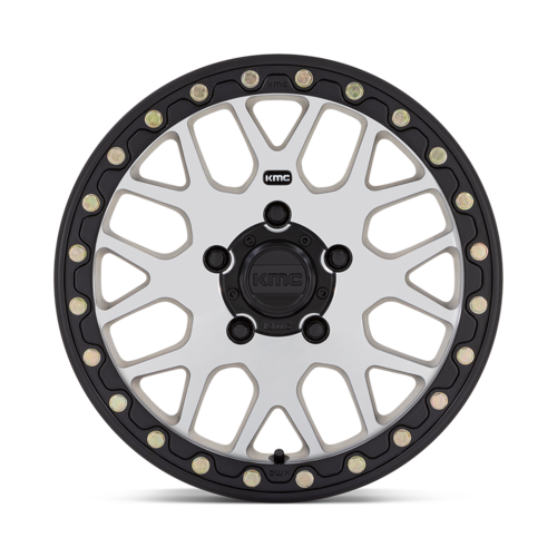 KMC Ks235 Grenade Beadlock Wheel, 15x6.0 +38 Offset 5x114.3, Machined - KS23556012538